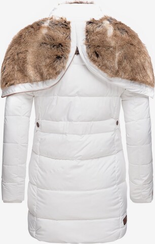 MARIKOO Zimný kabát - biela