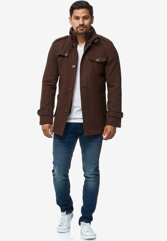 INDICODE JEANS Between-Season Jacket 'Brandon Mäntel' in Brown