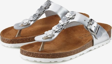 LASCANA Teenslipper in Zilver