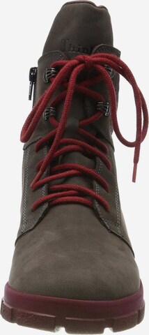 THINK! Lace-Up Ankle Boots in Grey