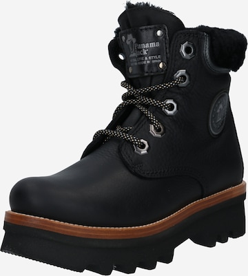 PANAMA JACK Lace-up bootie 'Munster' in Black: front
