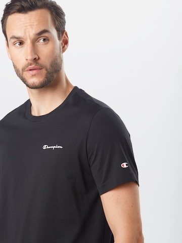 Champion Authentic Athletic Apparel Klasický střih Tričko – černá