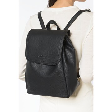 TOM TAILOR Backpack 'Tinna' in Black