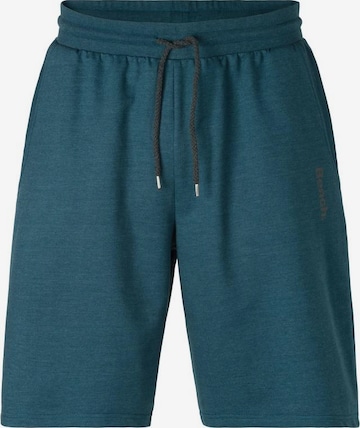 BENCH Loosefit Sportovní kalhoty – zelená: přední strana