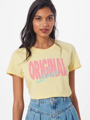 LEVI'S ® Shirt 'The Perfect Tee' in Geel: voorkant