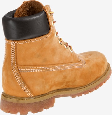 TIMBERLAND Lace-Up Ankle Boots 'Prem Wheat' in Yellow