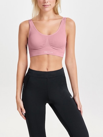 Bustier Soutien-gorge de sport ONLY PLAY en rose : devant