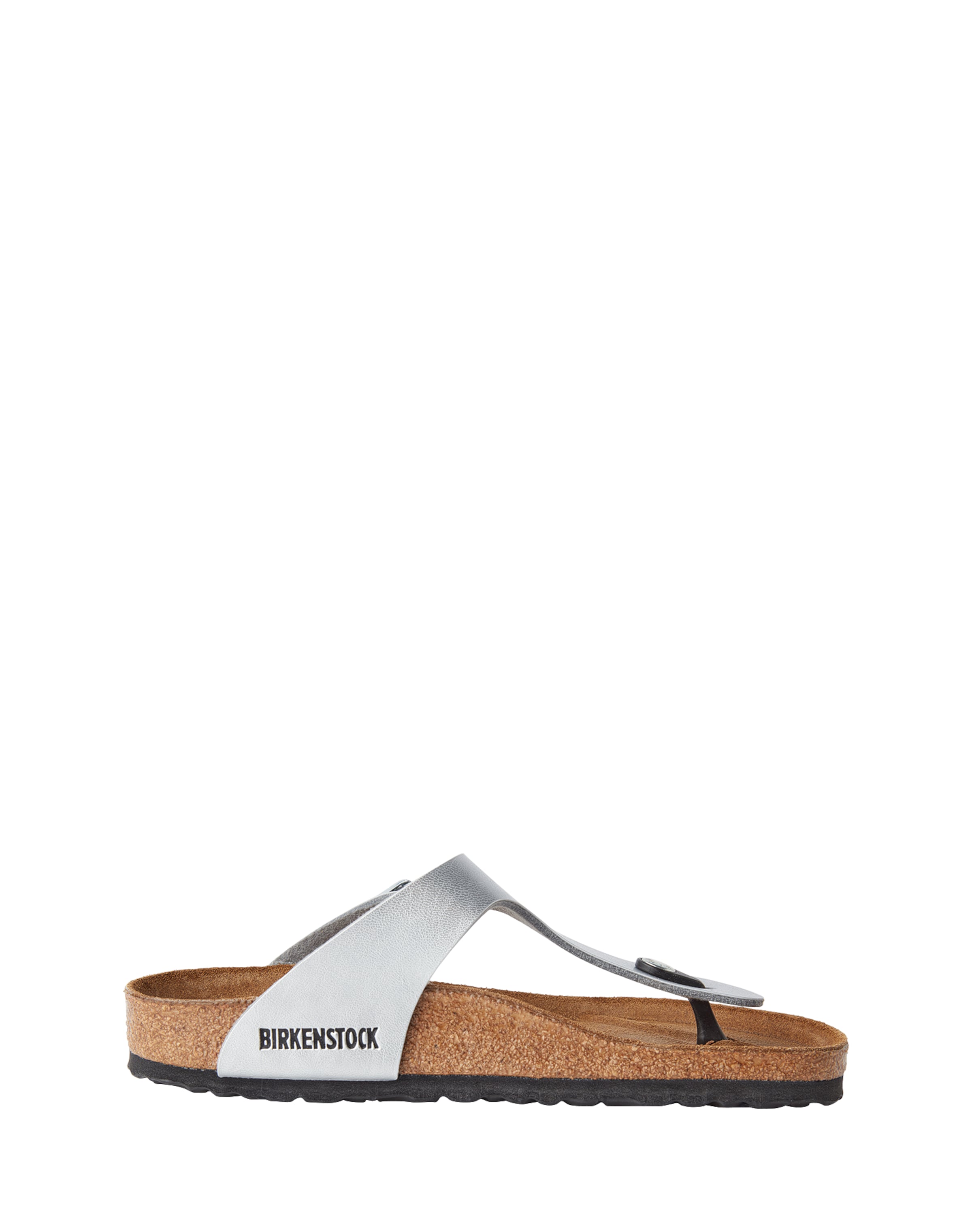 BIRKENSTOCK Žabky 'Gizeh' – stříbrná