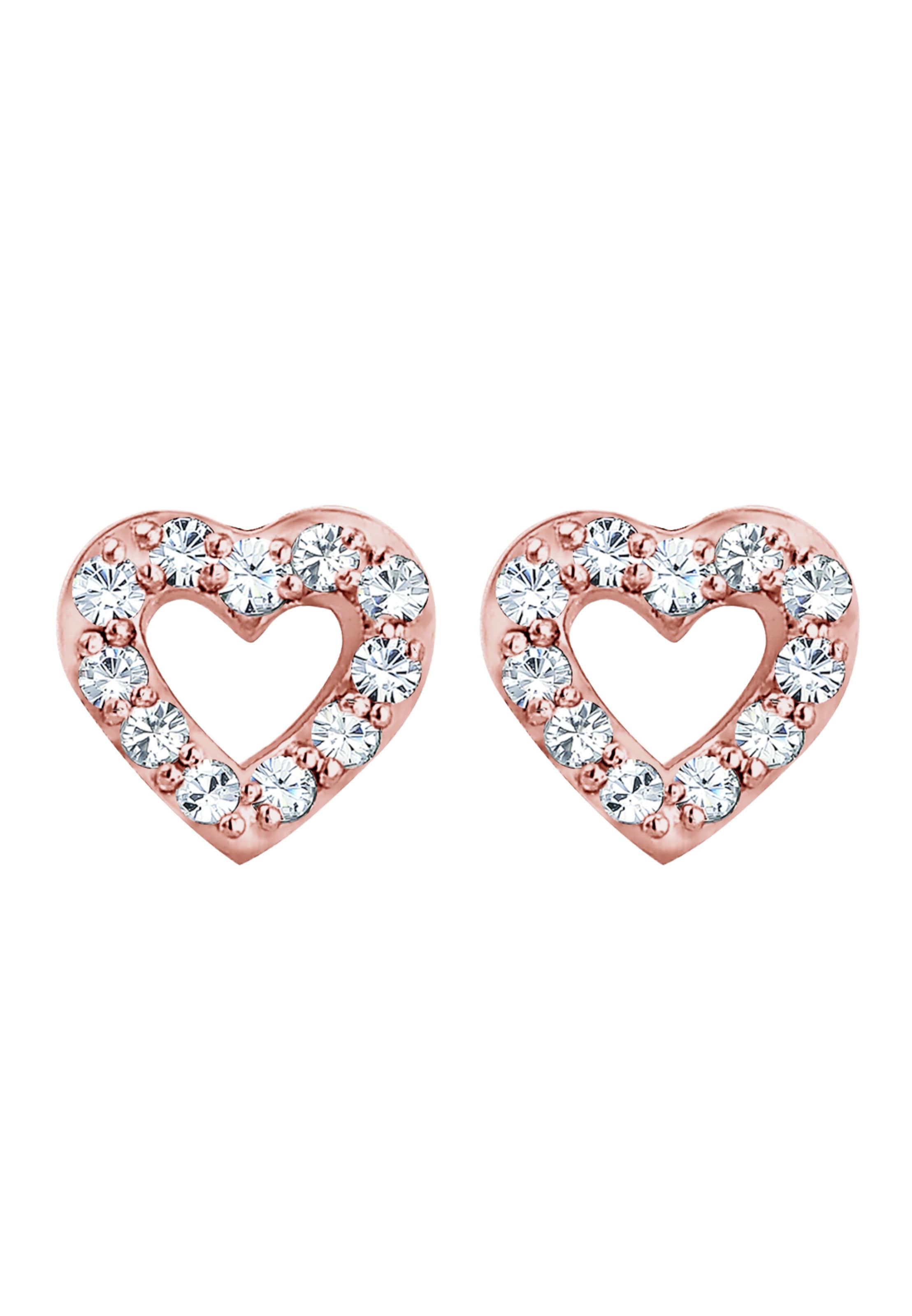 ELLI Oorbellen 'Herz' in Goud: voorkant