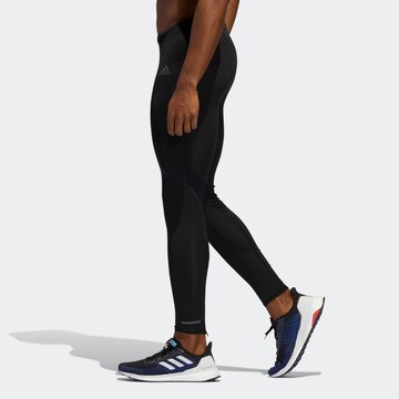 ADIDAS SPORTSWEAR Skinny Sportbroek 'Own the Run' in Zwart