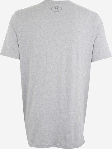 UNDER ARMOUR Regular fit Функционална тениска в сиво: отзад