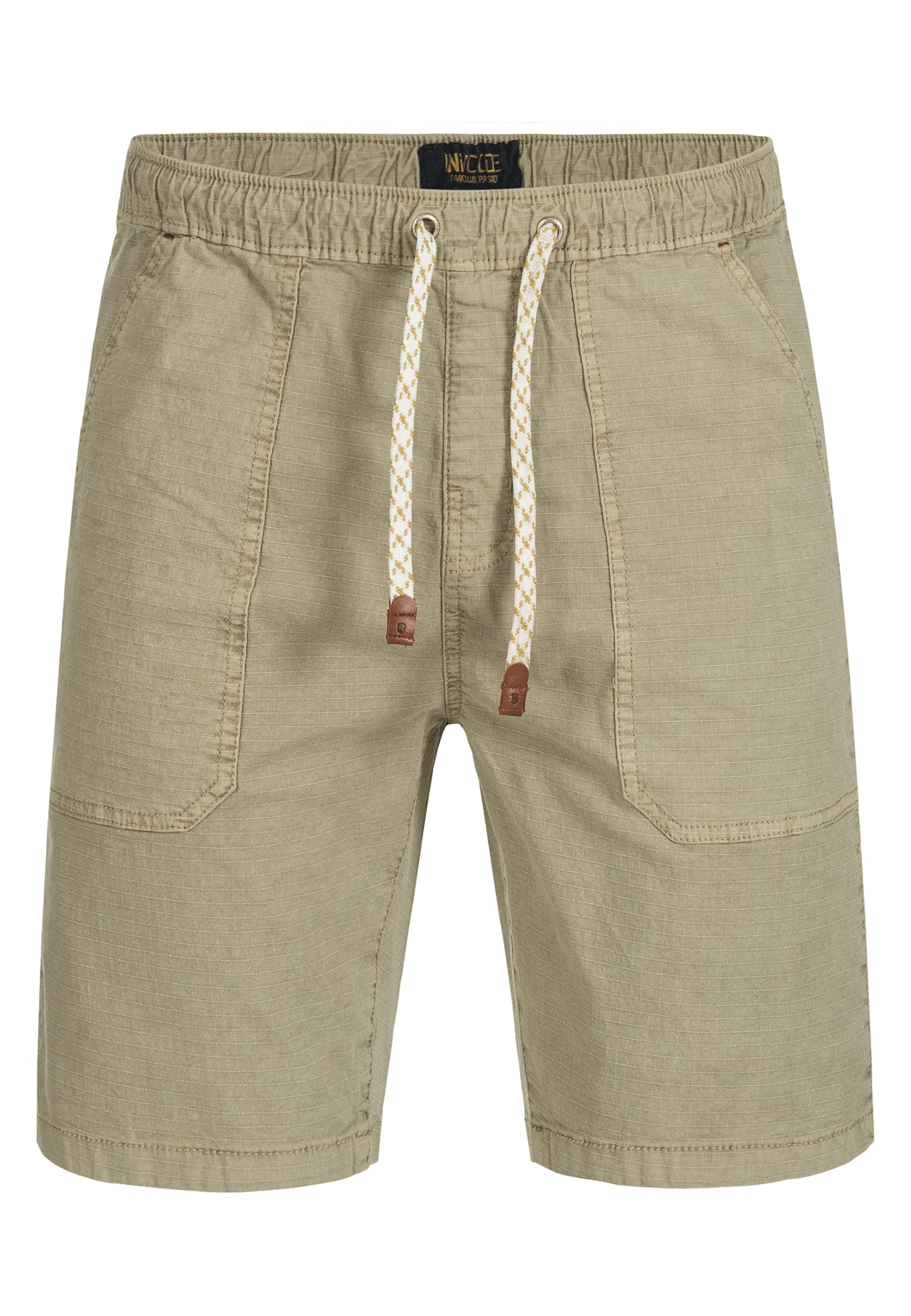 INDICODE JEANS Broek 'Stoufville' in Beige: voorkant