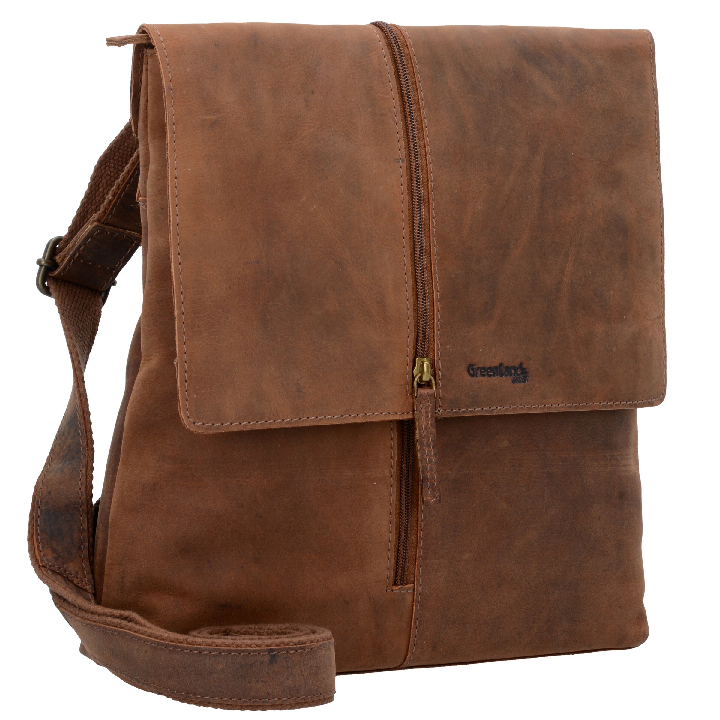 Borsa a tracolla 'Montenegro' di Greenland Nature in marrone