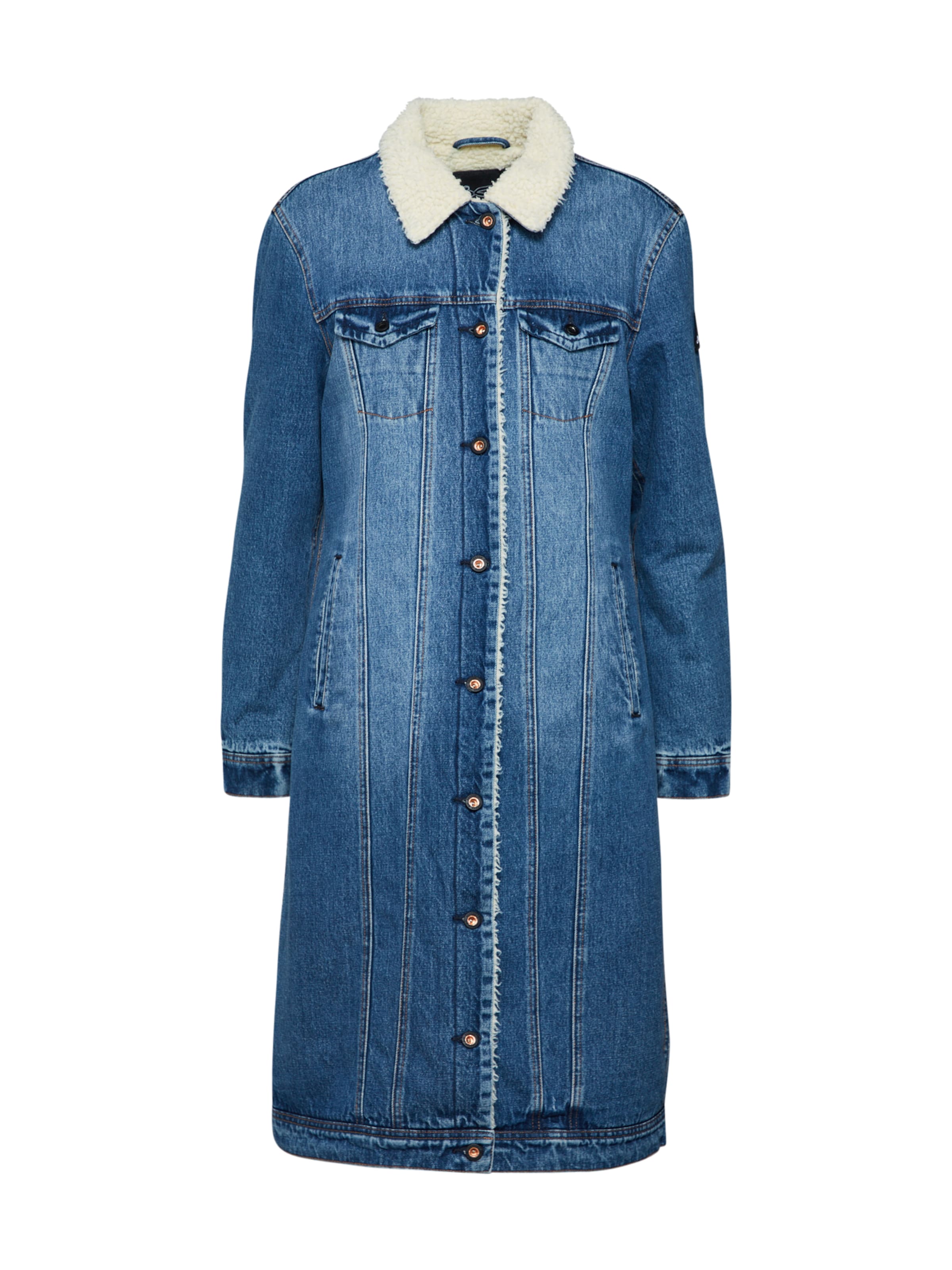 DENHAM - Tussenmantel in de kleur Blauw