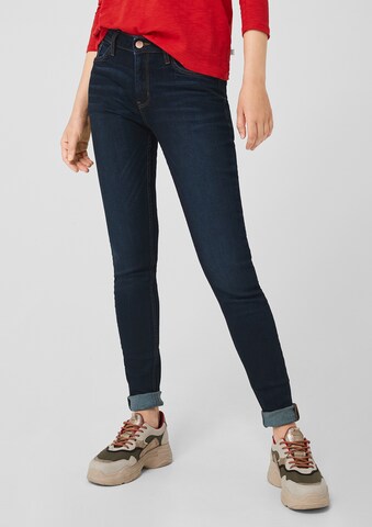 Skinny Jean 'Sadie' QS en bleu : devant