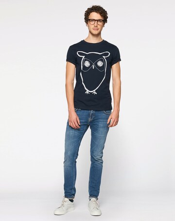 KnowledgeCotton Apparel Koszulka w kolorze niebieski