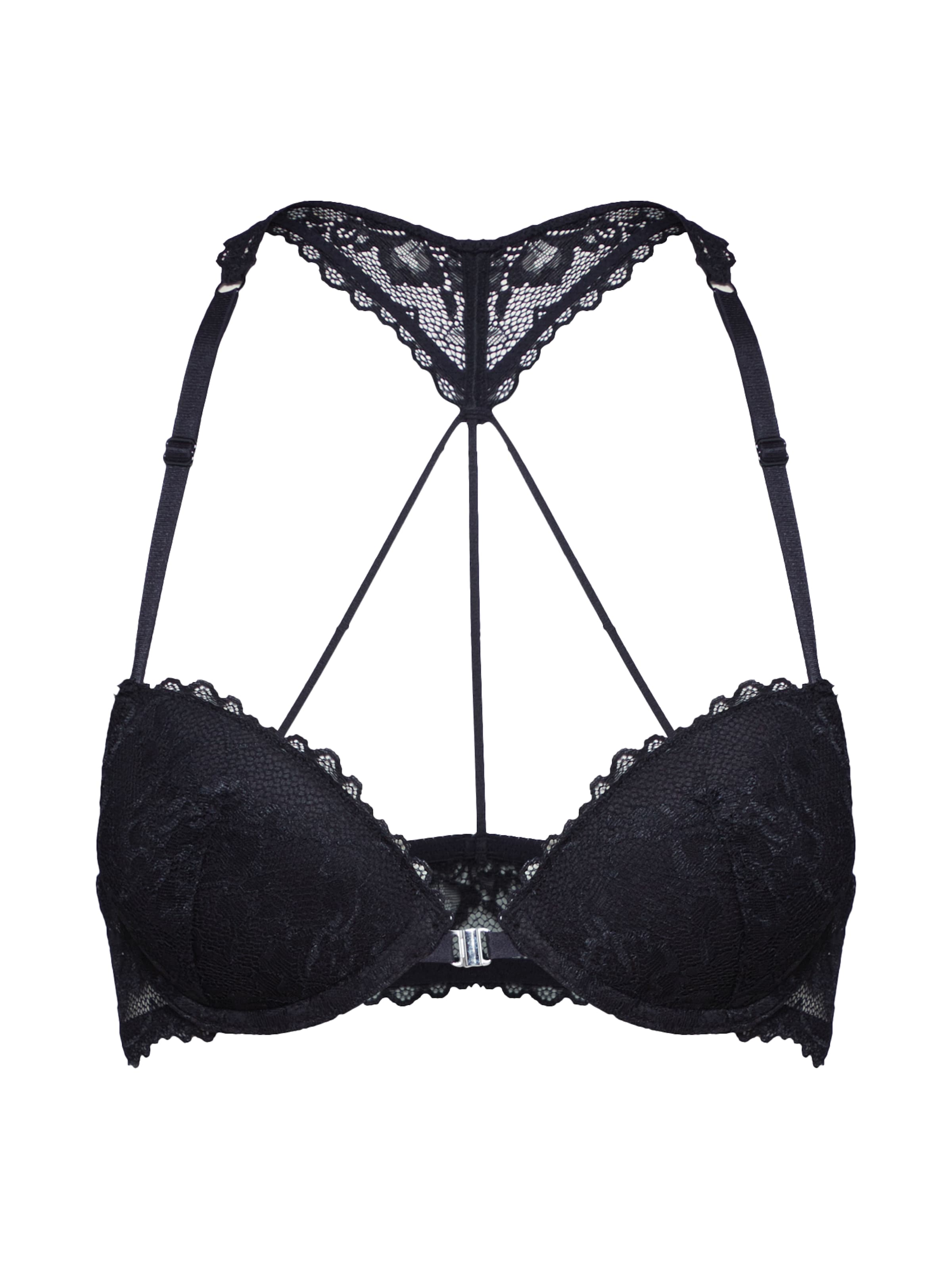 Push-up Soutien-gorge LASCANA en noir : devant