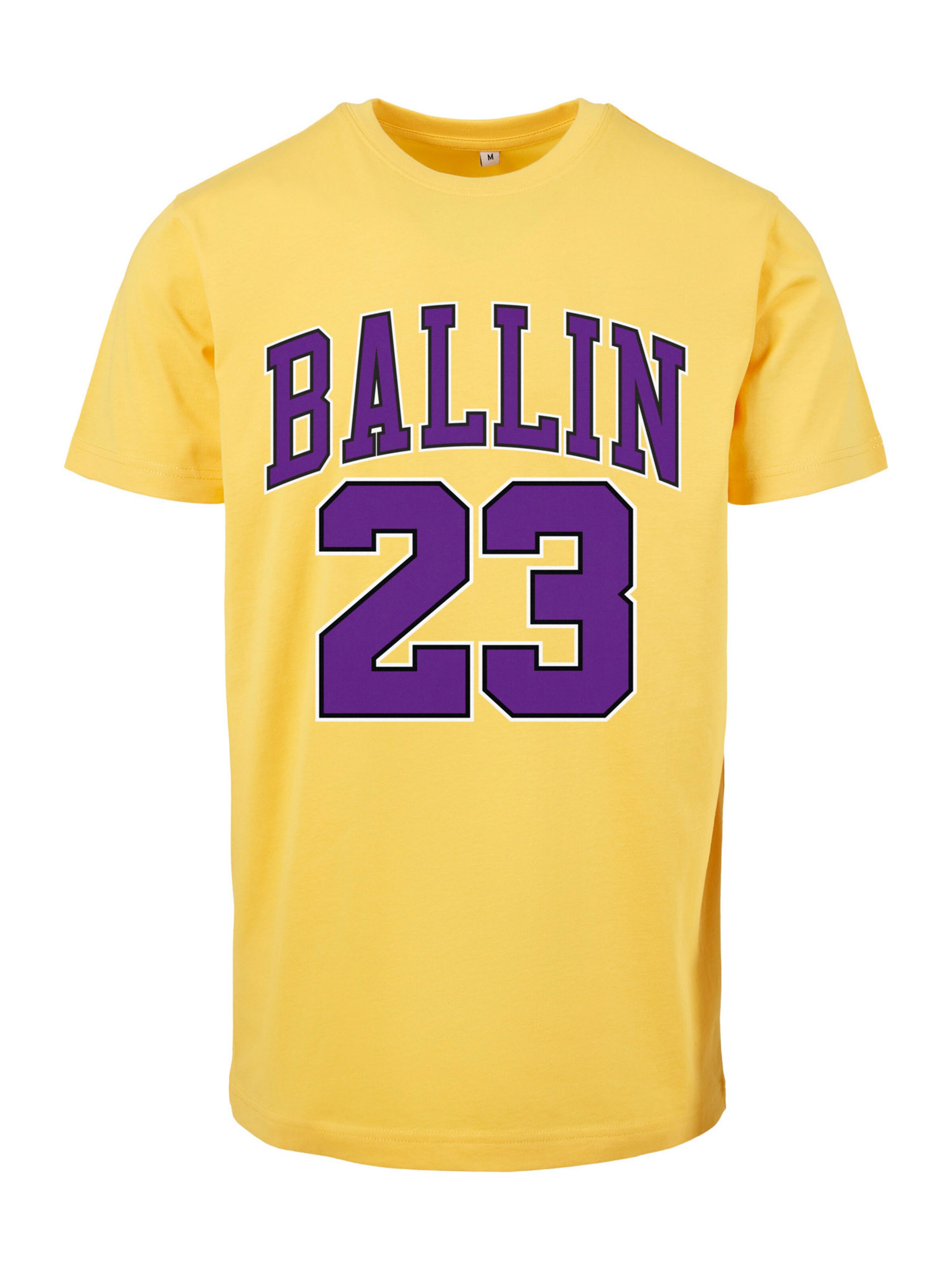 Mister Tee Regular fit Μπλουζάκι σε κίτρινο: μπροστά