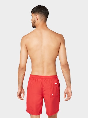 TOM TAILOR Badeshorts 'Jeremy' in Rot