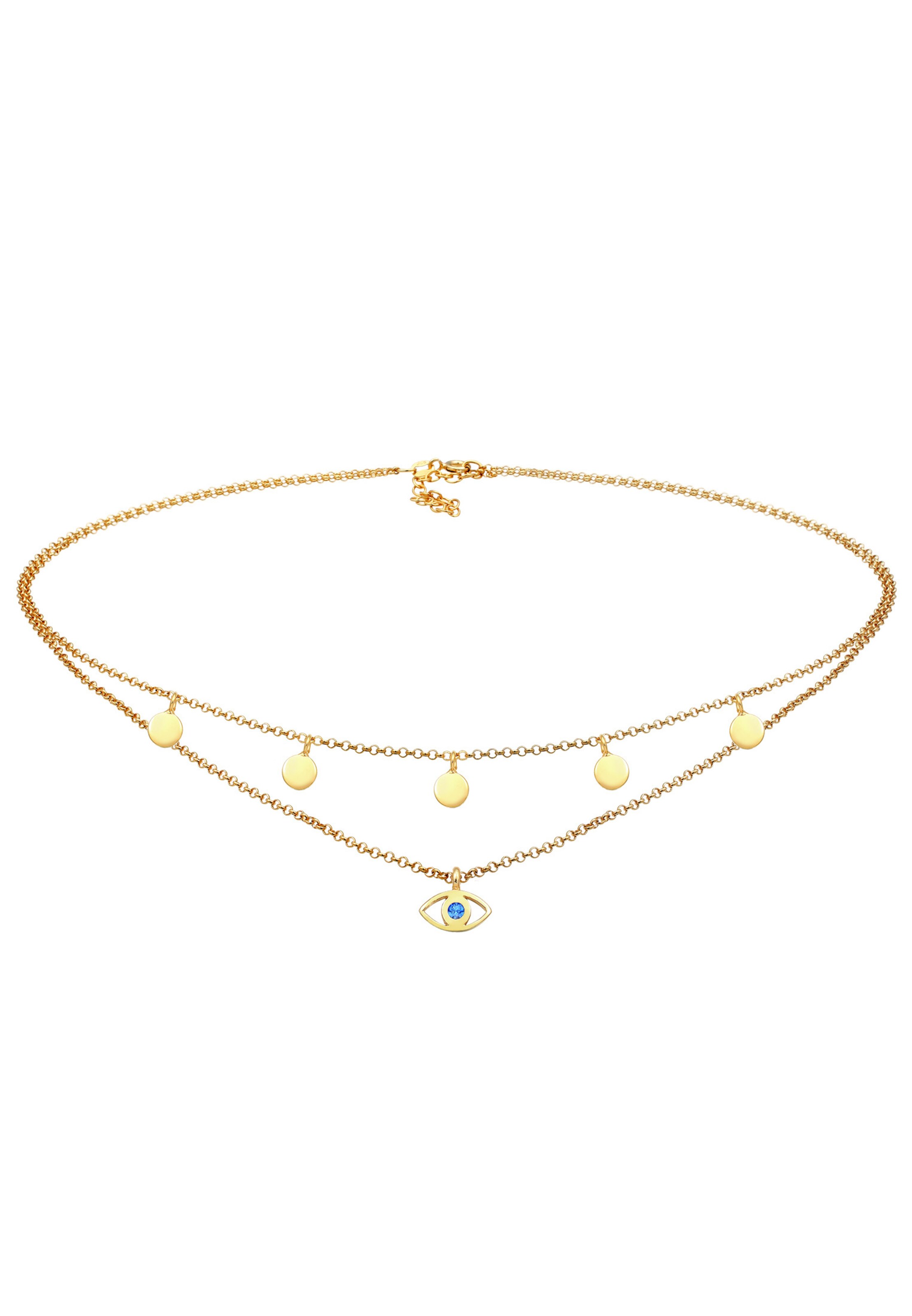 ELLI Necklace 'Evil Eye' in Gold: front
