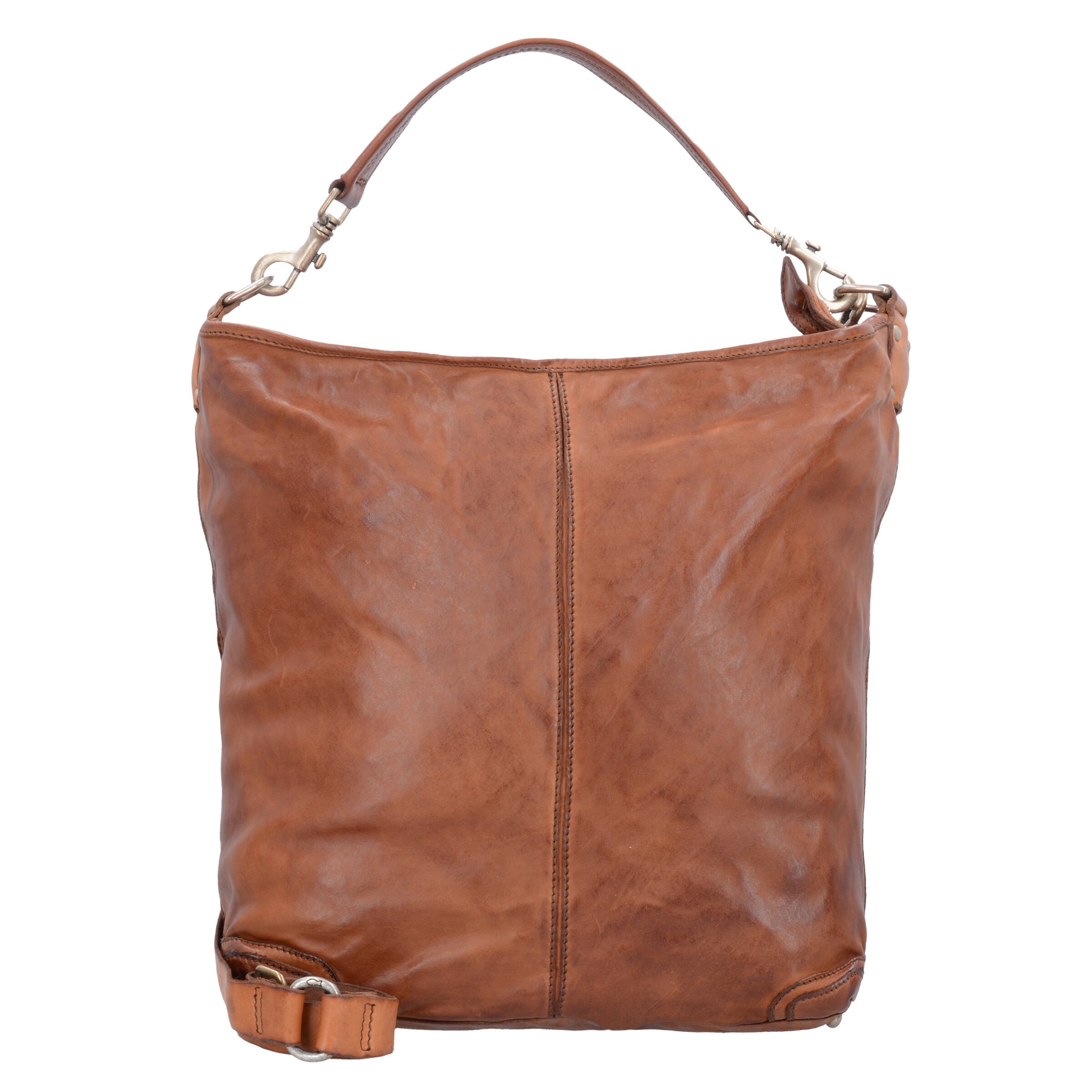 Sac bandoulière Campomaggi en marron : devant