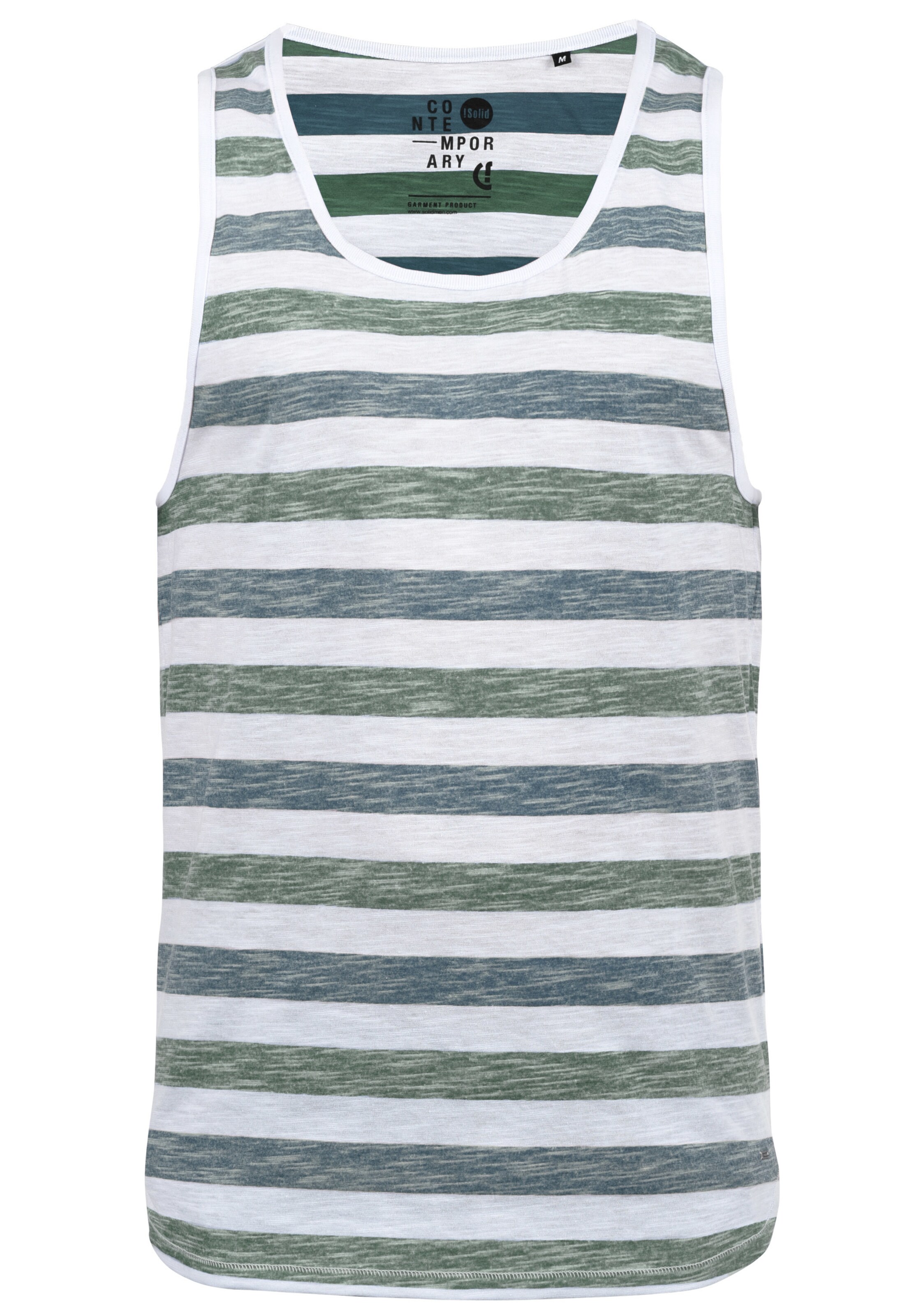 Maglietta 'Mende' di !Solid in verde: frontale