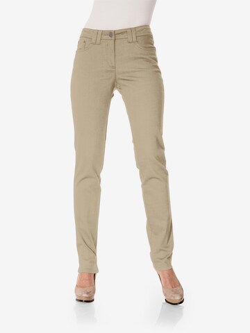 heine Regular Röhrenhose in Beige: predná strana