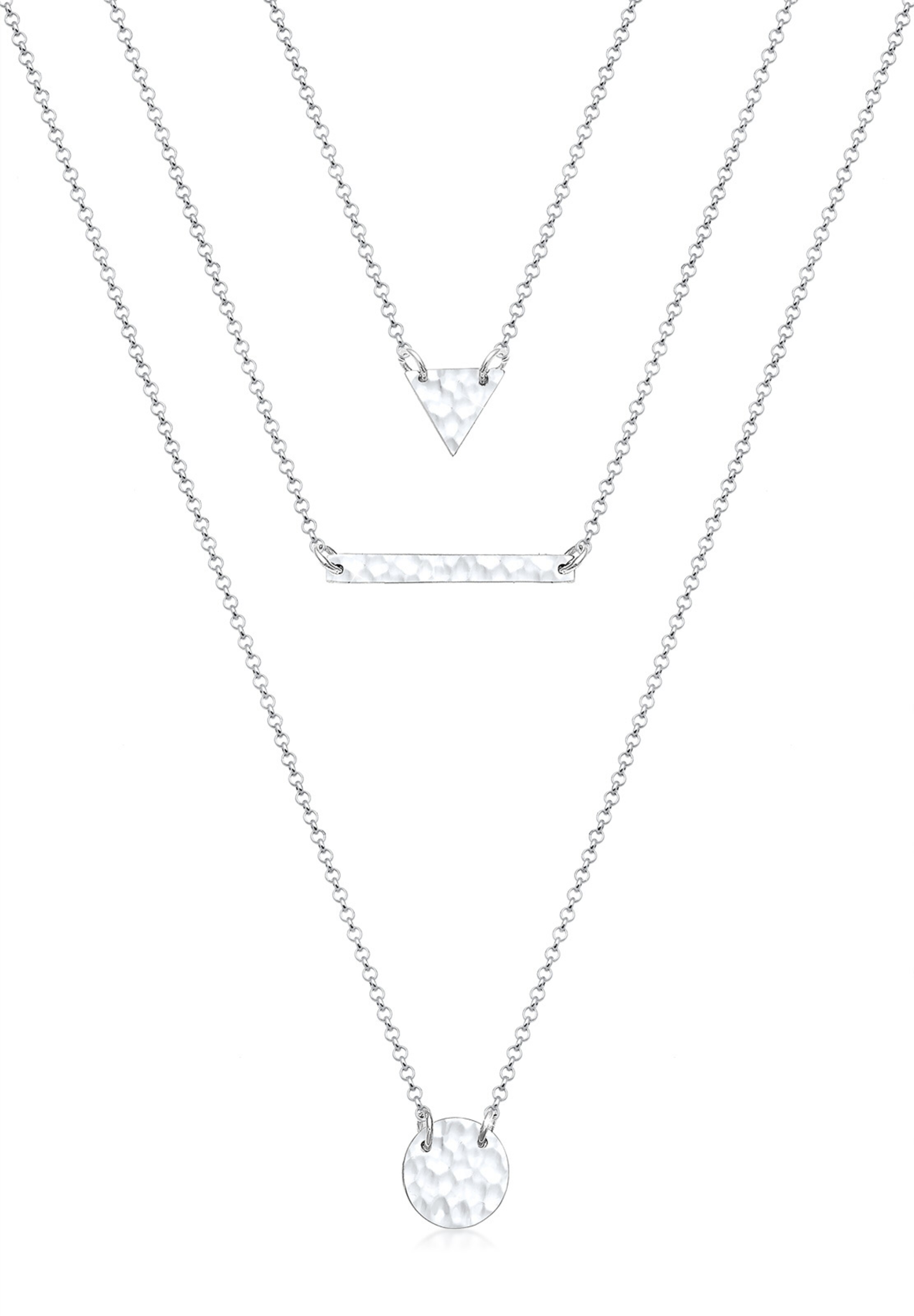 ELLI Halskette 'Layer' in Silber