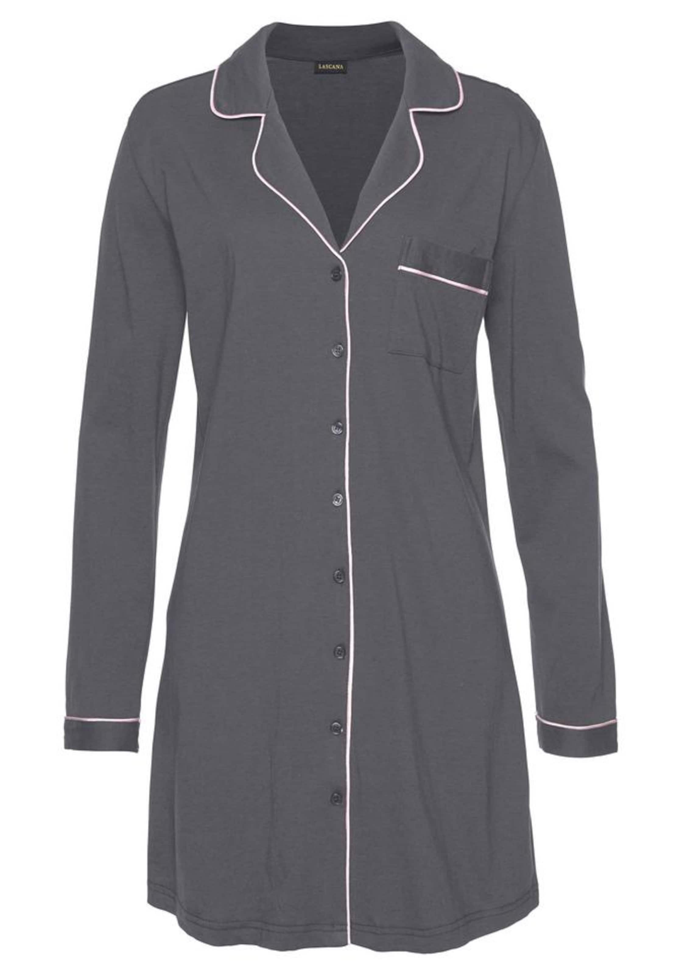 LASCANA - Nachthemd in anthrazit