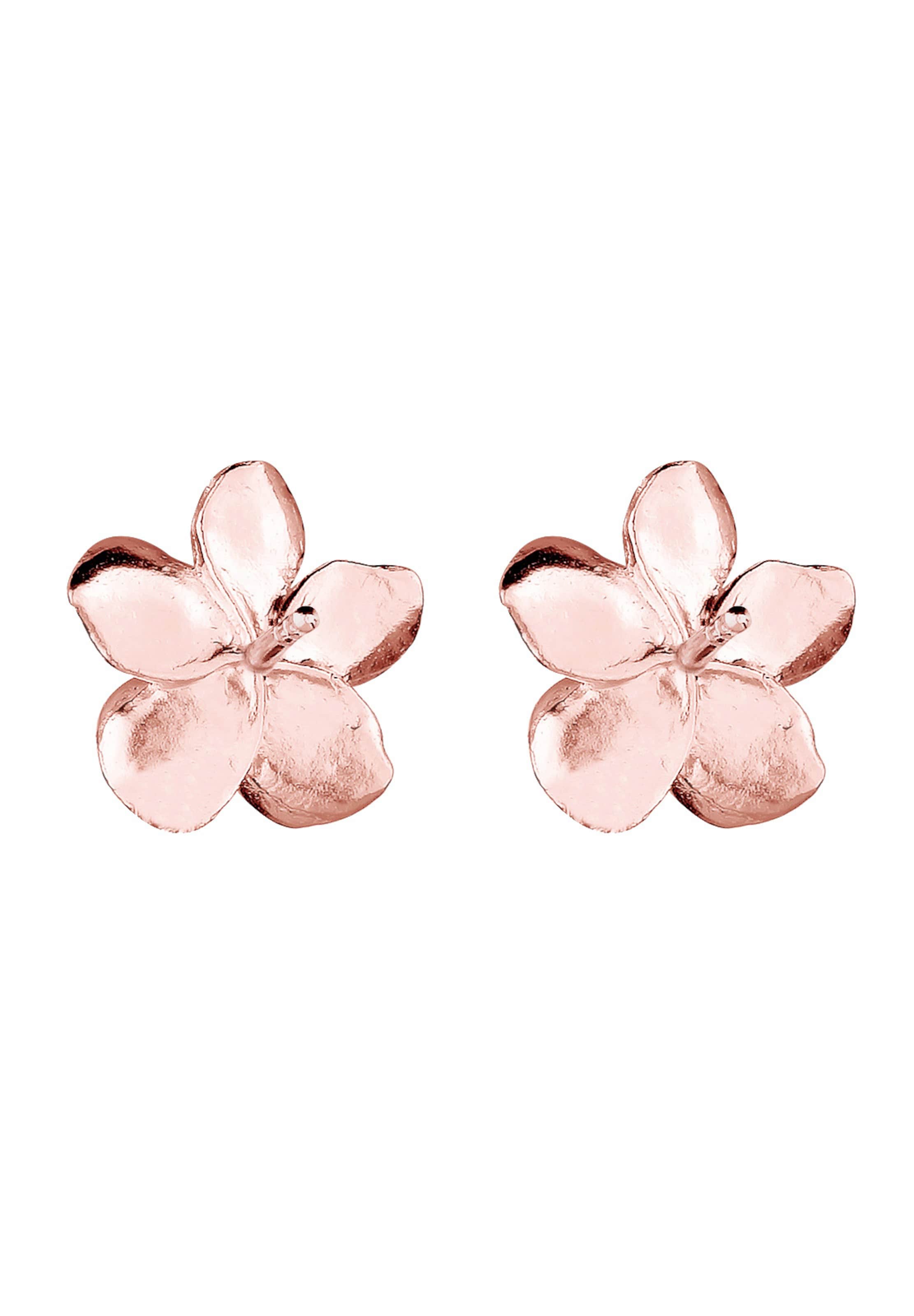 ELLI Kõrvarõngas 'Frangipani Blüte', värv Kuld