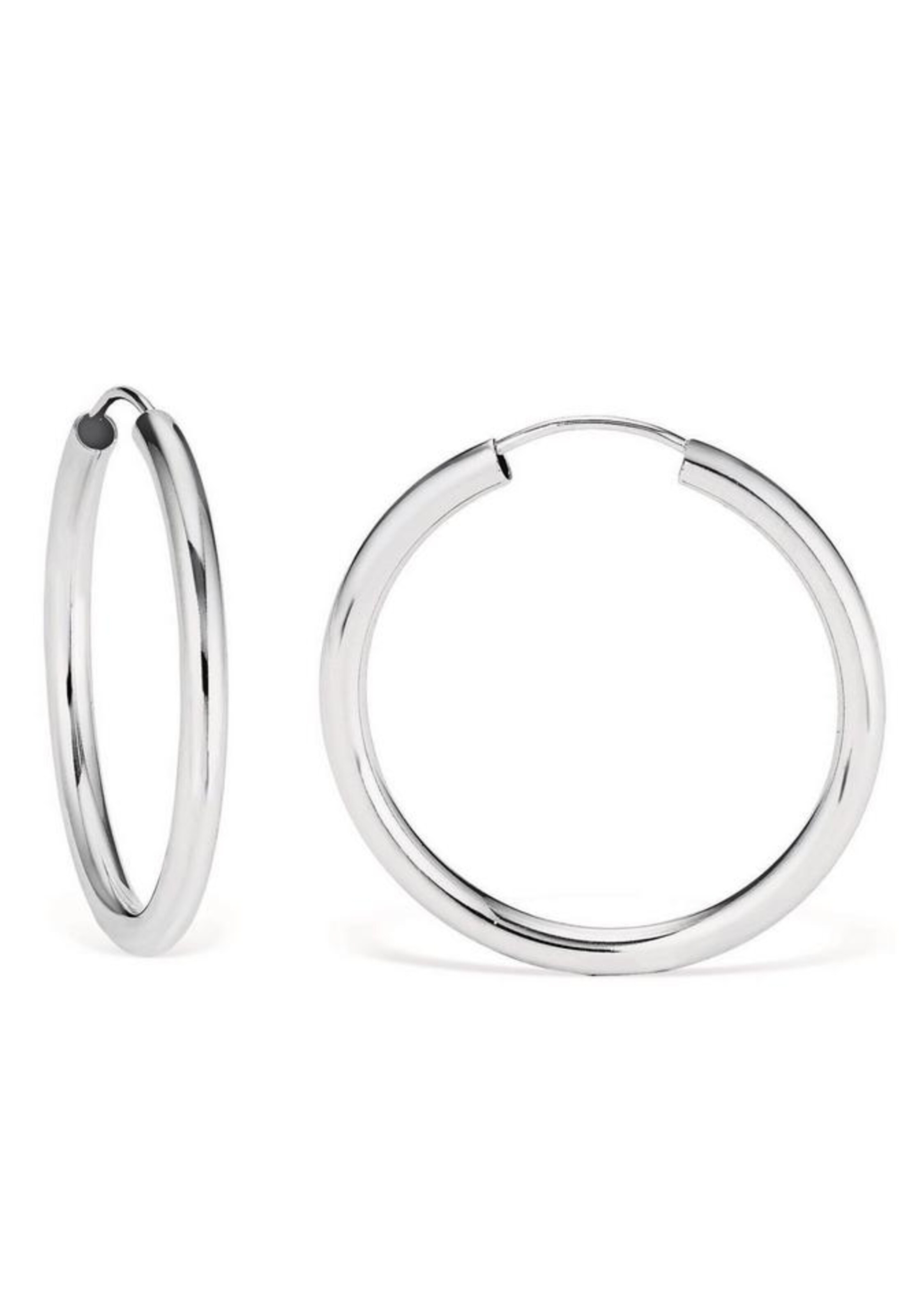 AMOR Earrings in Silver: front