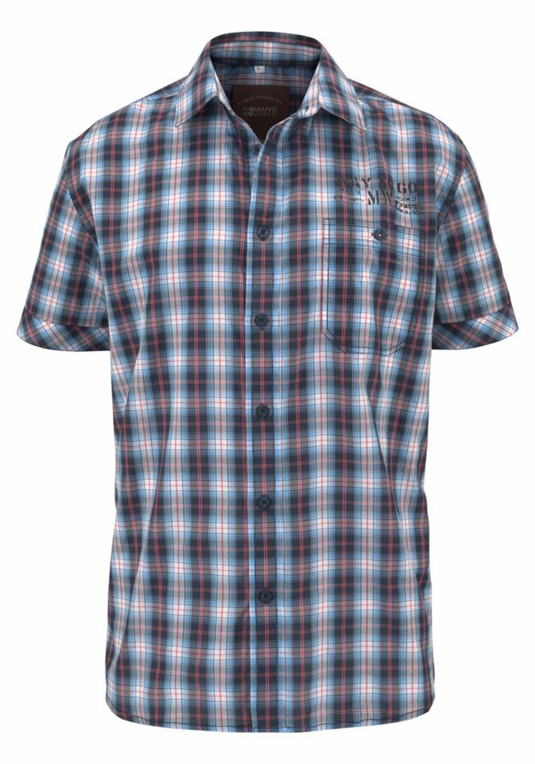 Man's World Regular fit Button Up Shirt in Blue: front