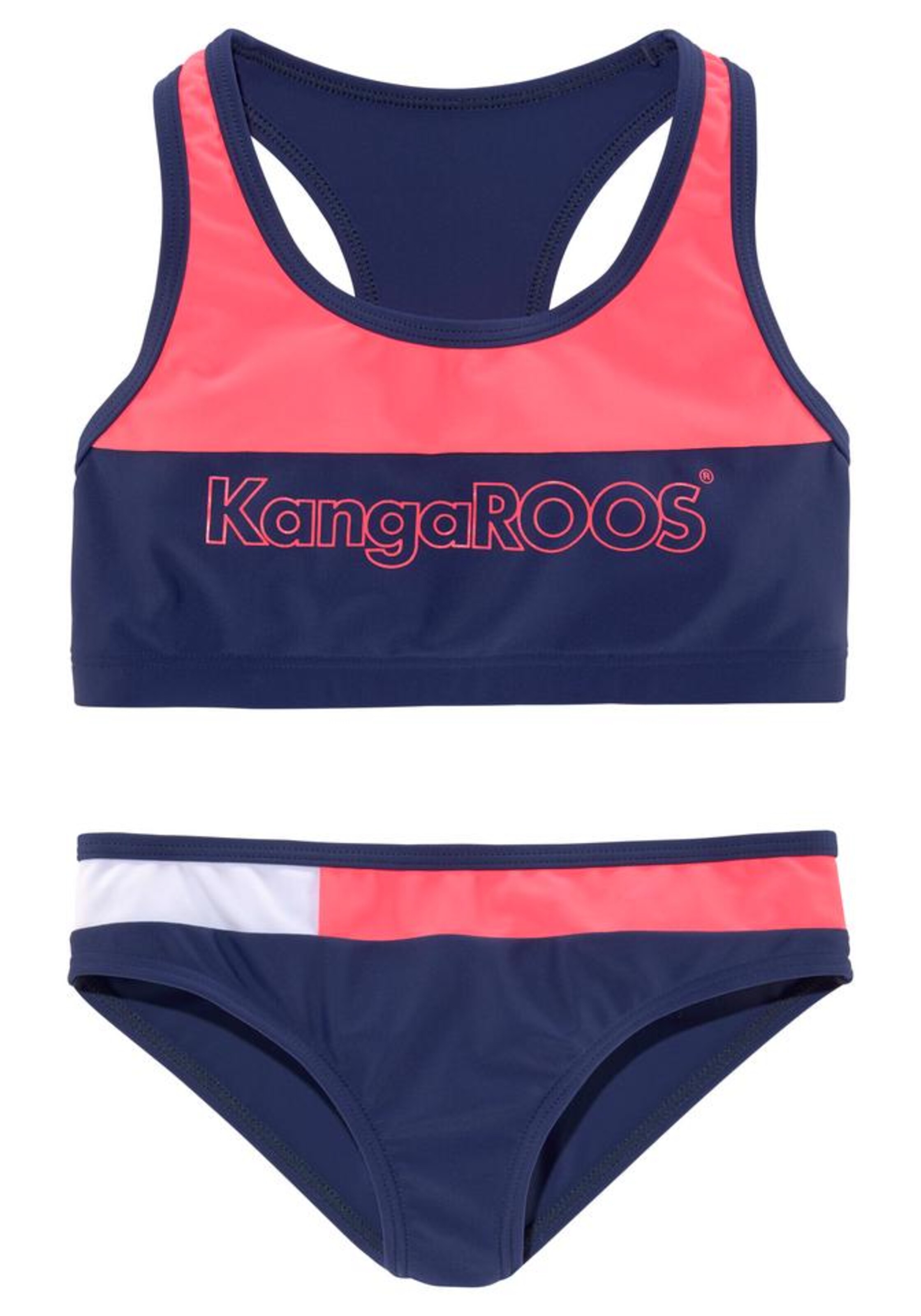KangaROOS Bralette Bikini in Blue: front