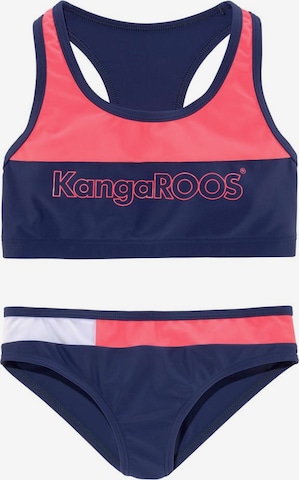 KangaROOS Bralette Bikini in Blue: front