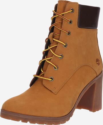 TIMBERLAND Lace-Up Ankle Boots 'Allington' in Brown: front