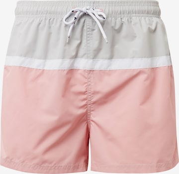 Regular Shorts de bain TOM TAILOR en rose : devant