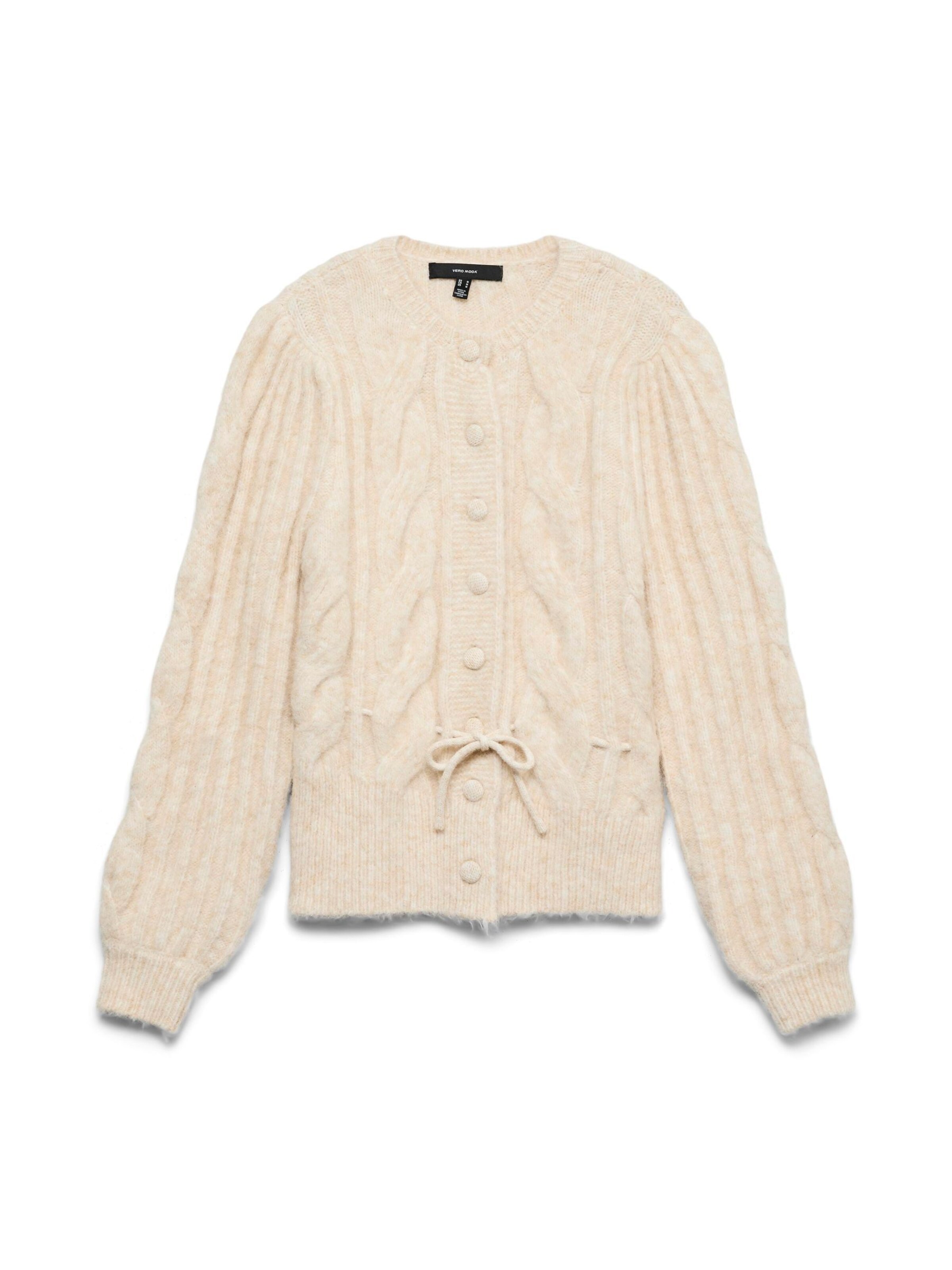 Cardigan 'VMLISA' VERO MODA en beige : devant