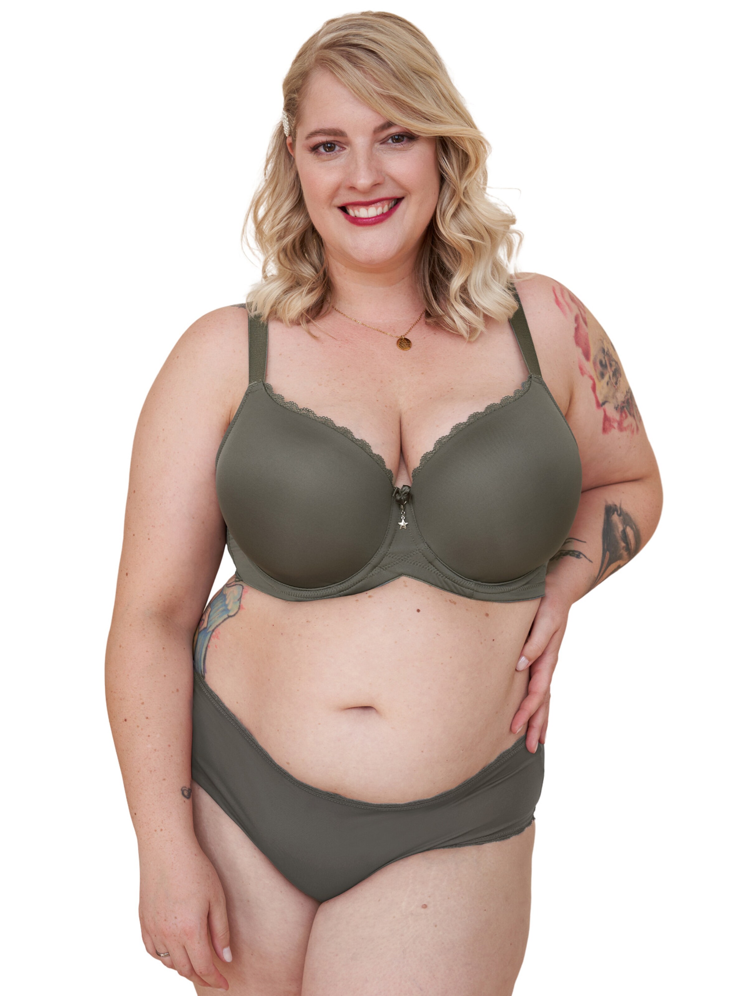 SugarShape T-Shirt BH 'Conscious' in Grün