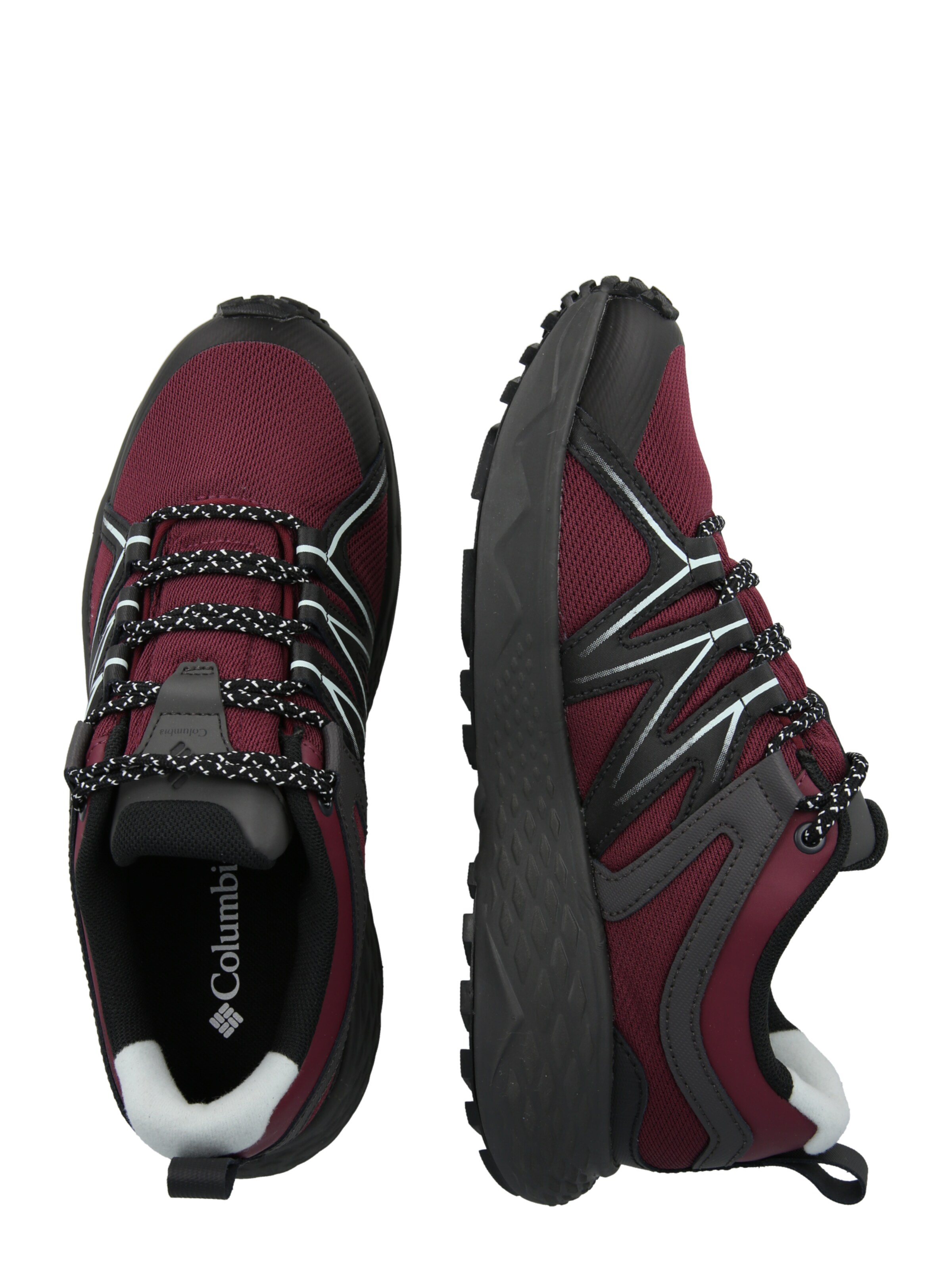 Chaussure basse 'PEAKFREAK ROAM' COLUMBIA en rouge : sur le côté