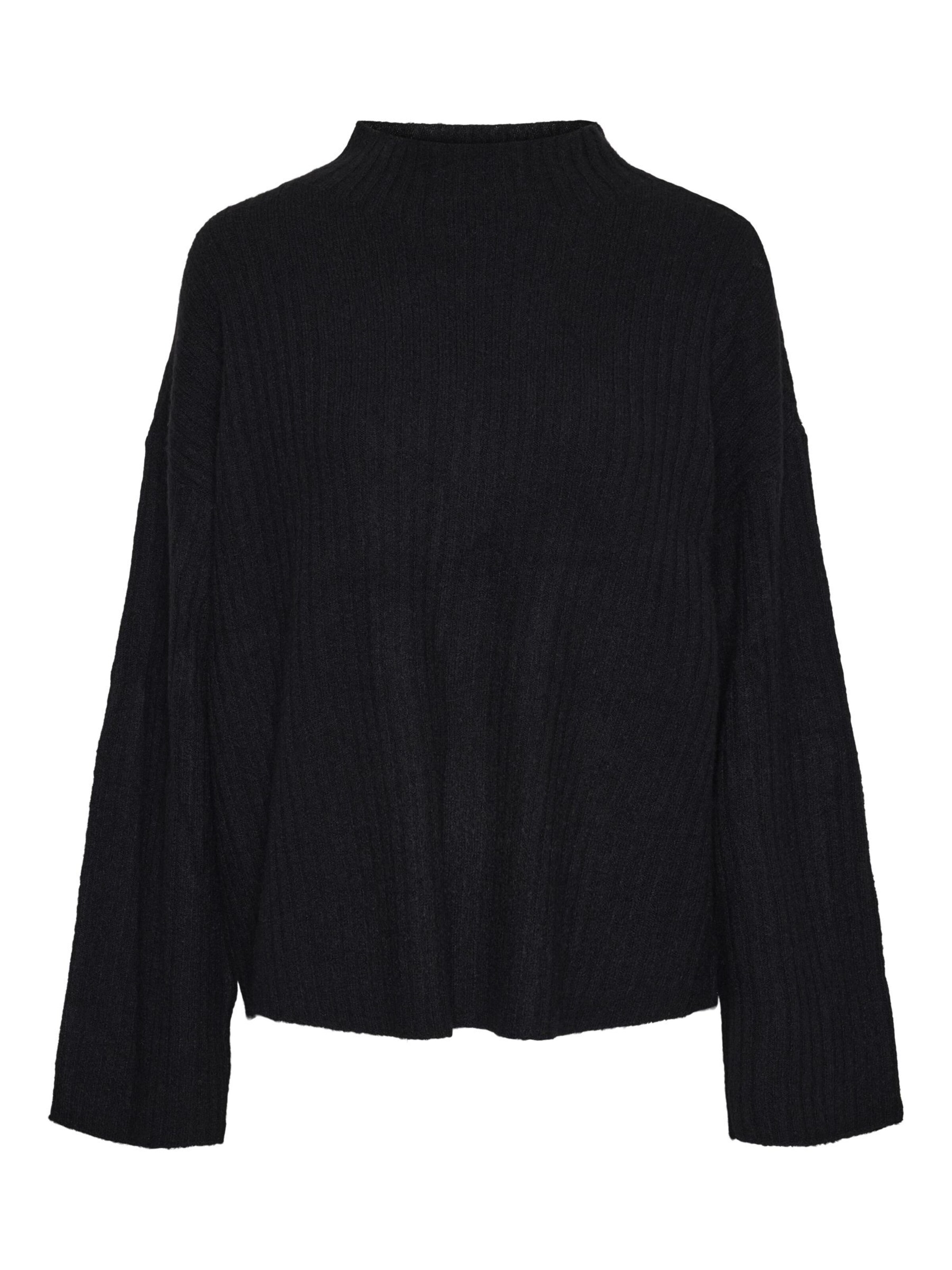 PIECES Pullover in Schwarz: Vorderseite