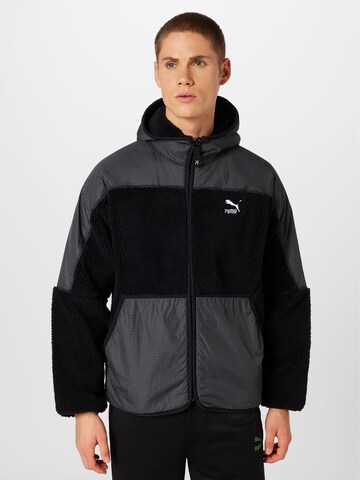 PUMA Between-Season Jacket in Black: front