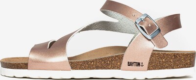 Bayton Sandale 'Jaeva' in braun / rosegold / weiß, Produktansicht