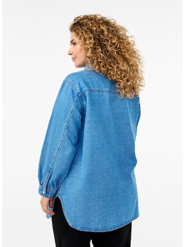Chemisier 'Jamia' Zizzi en bleu
