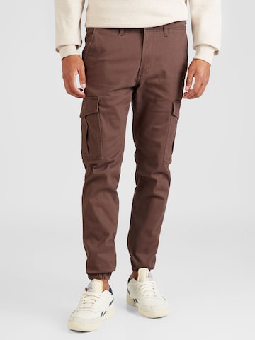 JACK & JONES Slimfit Cargo nadrágok 'Marco Joe' - barna: elől