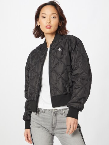 Calvin Klein Jeans Between-Season Jacket in Black: front