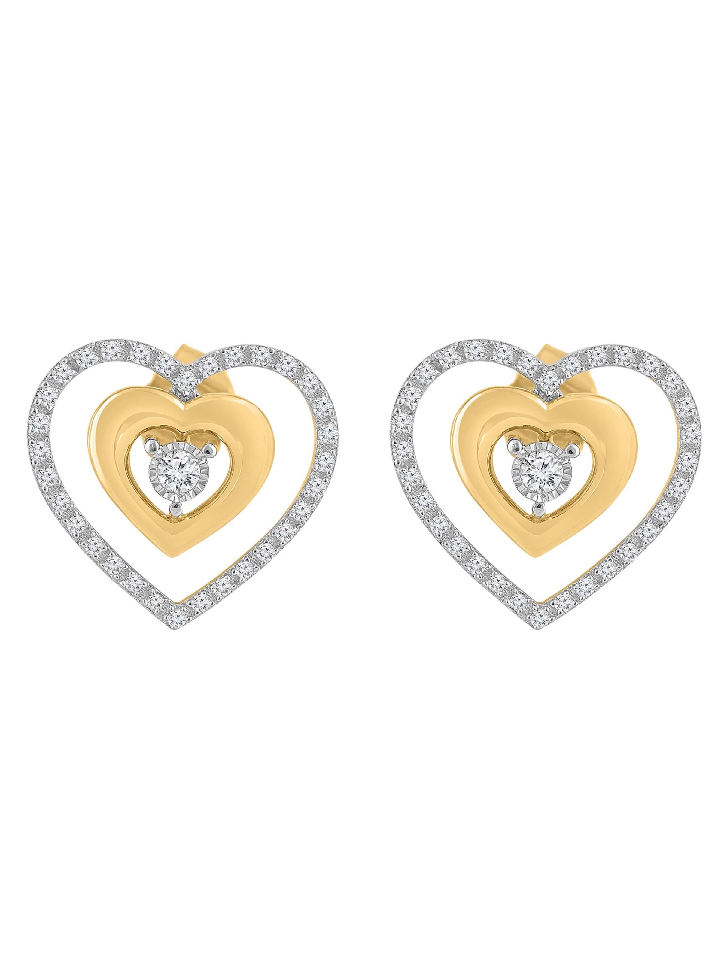 Diamant Exquis Earrings in Gold: front