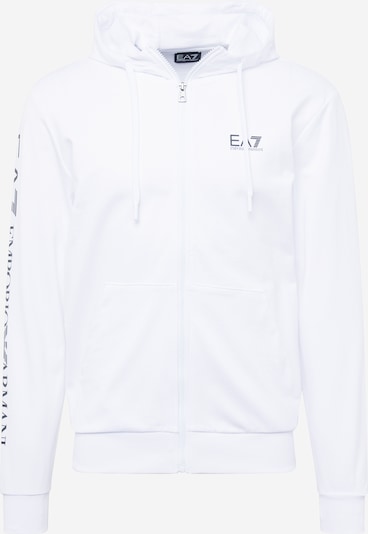 EA7 Emporio Armani Sweatjacke in schwarz / weiß, Produktansicht