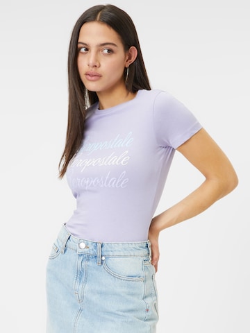 T-shirt 'JUNE' AÉROPOSTALE en violet : devant