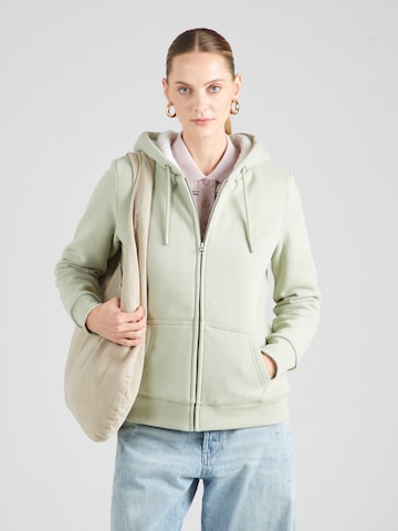 Superdry Кофта на молнии в Зеленый: спереди