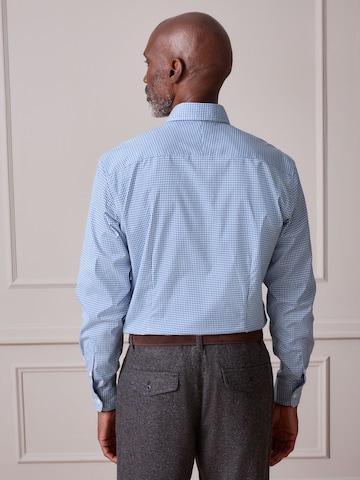Coupe regular Chemise 'Signature' Next en bleu